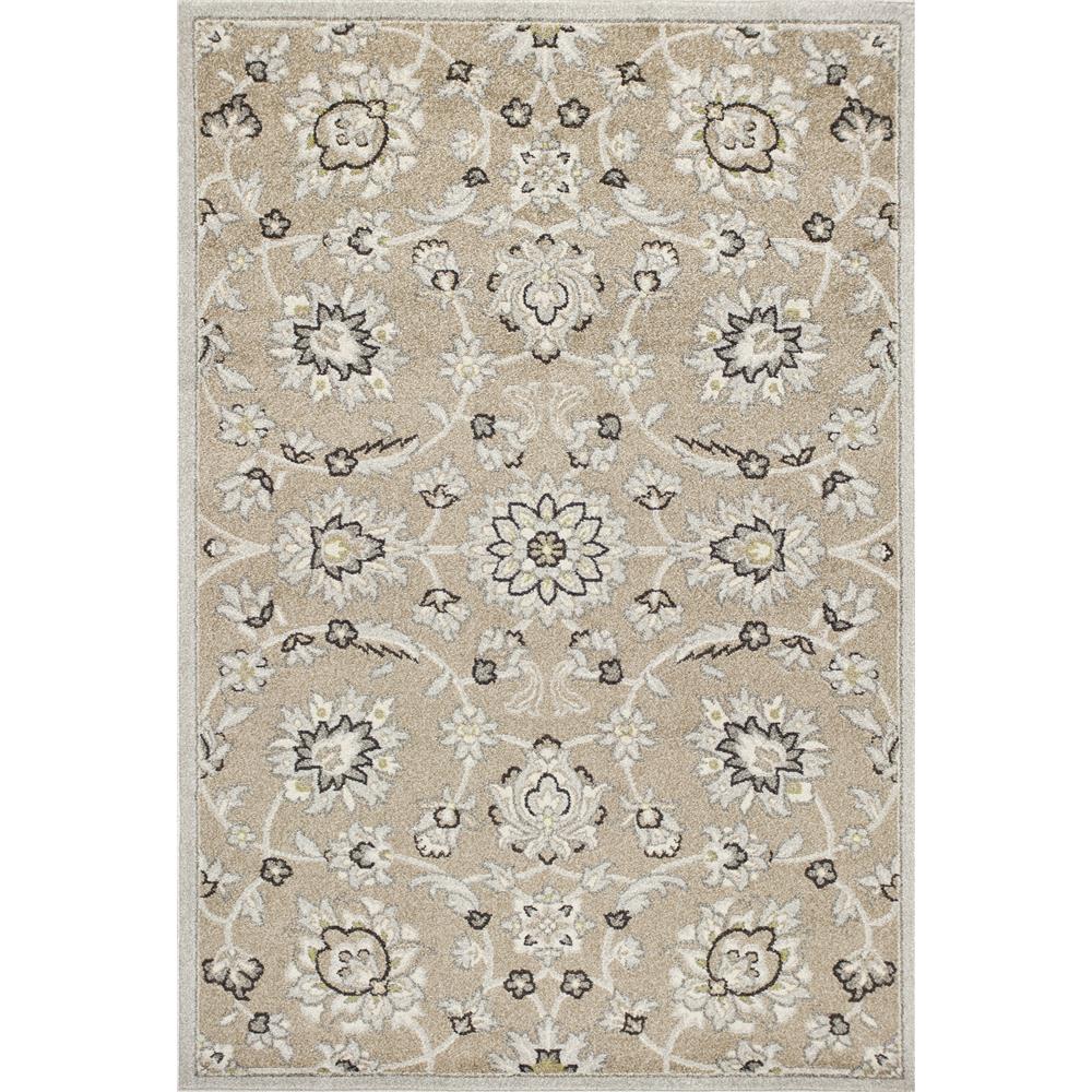 KAS LUC2752 Lucia 5 Ft. 3 In. X 7 Ft. 7 In. Rectangle Rug in Beige